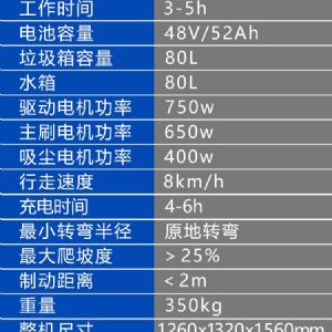 JH-1280駕駛式電動(dòng)掃地車(chē)（新）